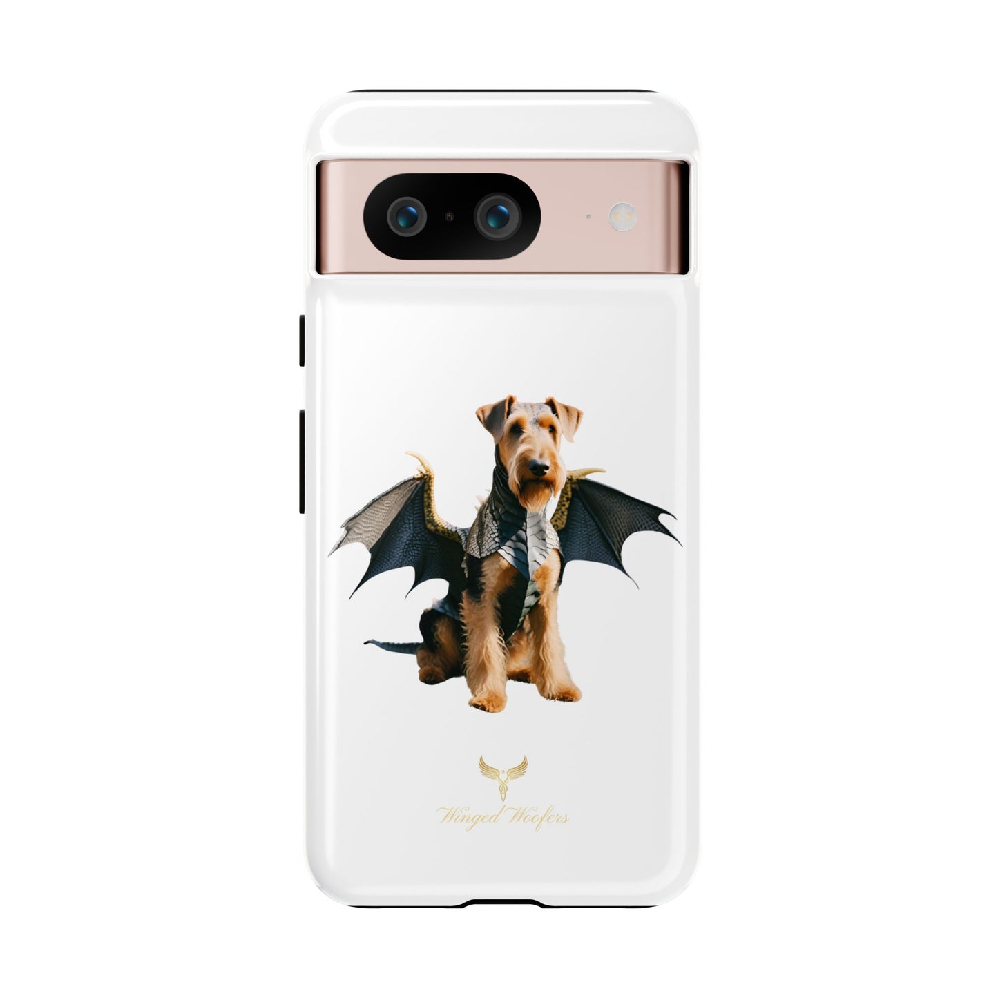 Cool Dragon Airedale Terrier Dog Phone Case - Tough Cases for Pet Lovers