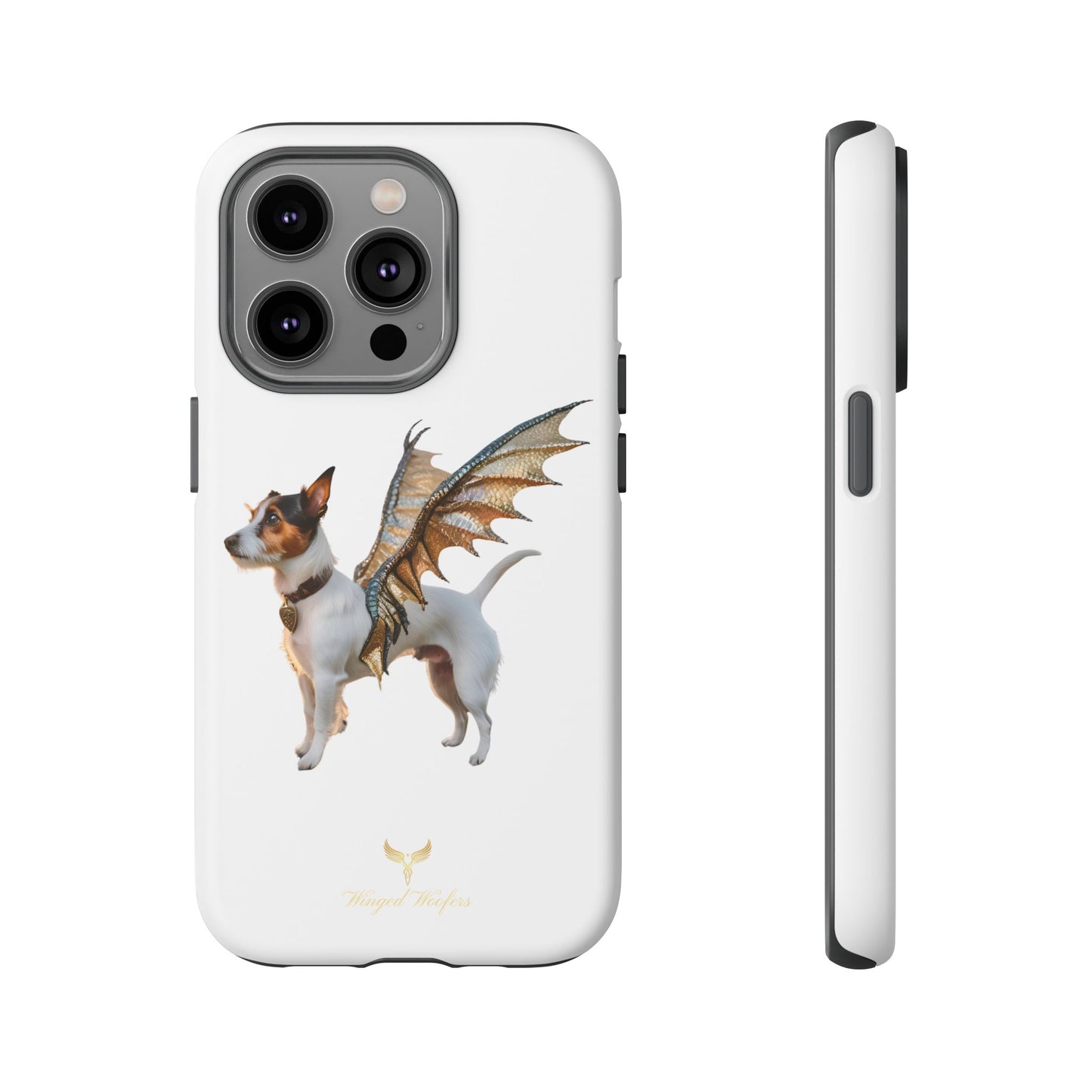 Fantasy Pet Phone Case - Tough Cases with Winged Jack Russell Dog Design