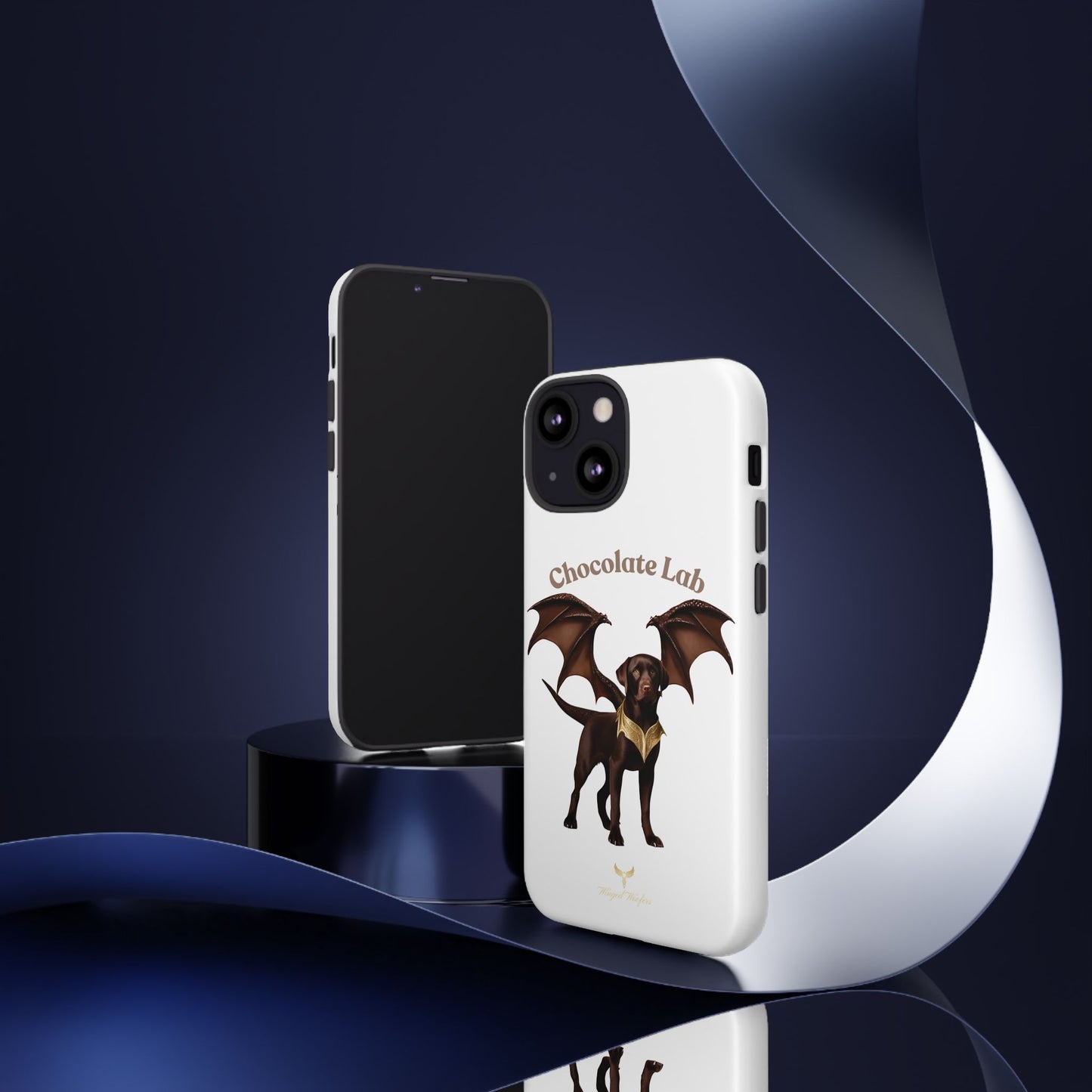 Chocolate Lab Dragon Phone Case - Tough & Stylish for Dog Lovers