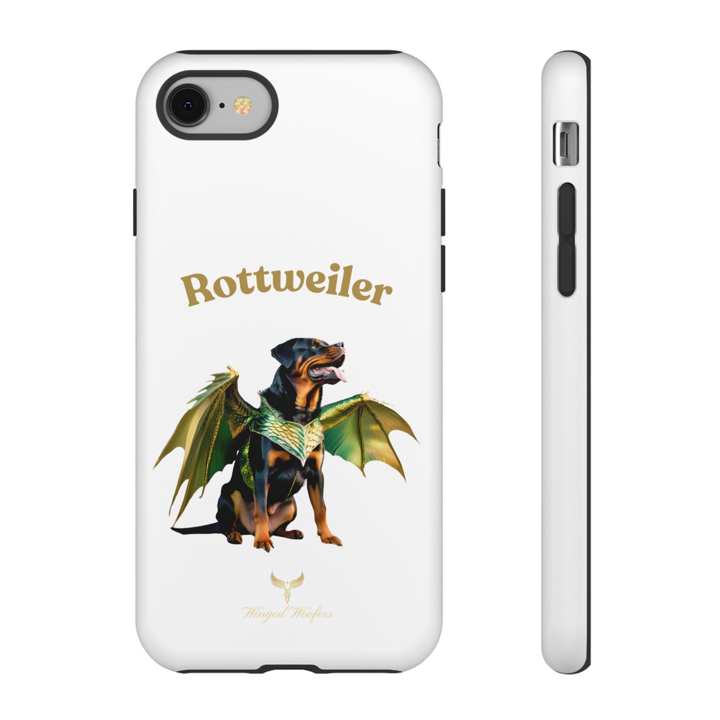 Rottweiler Dragon Wings Phone Case - Tough Cases for Dog Lovers