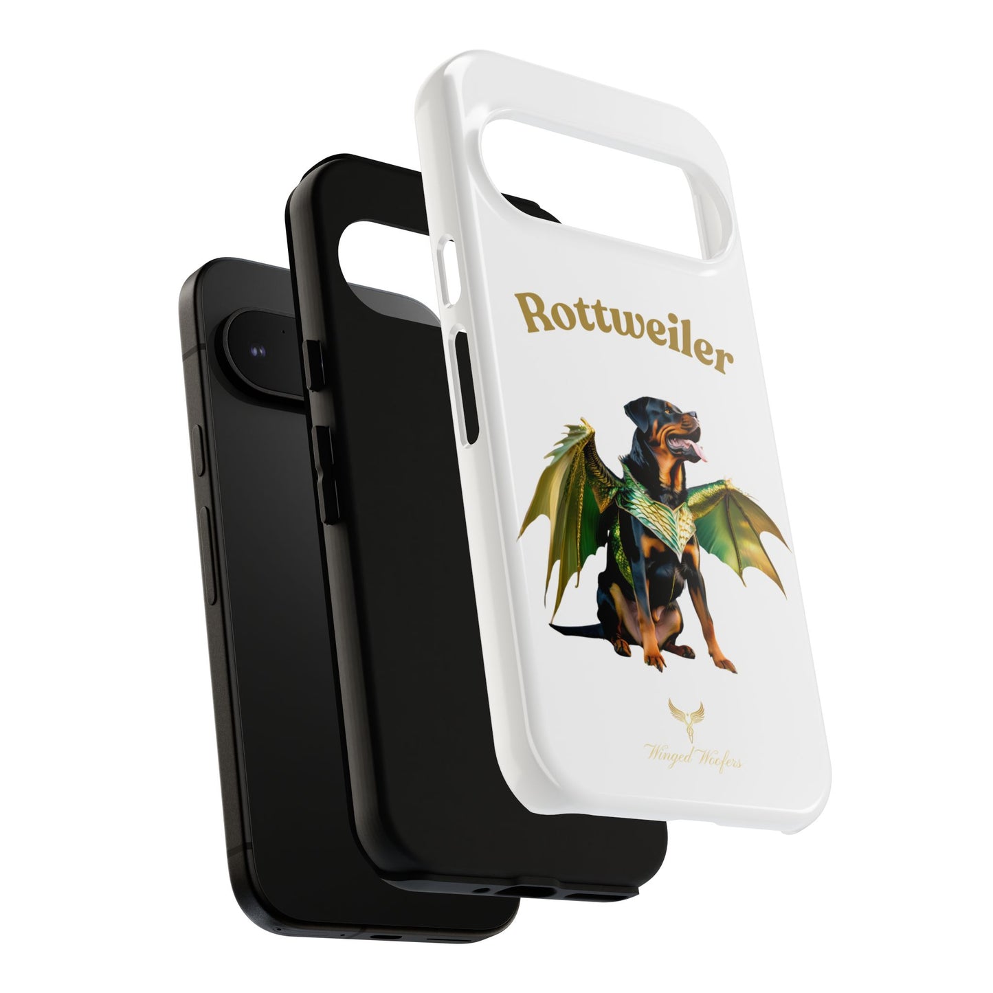 Rottweiler Dragon Wings Phone Case - Tough Cases for Dog Lovers