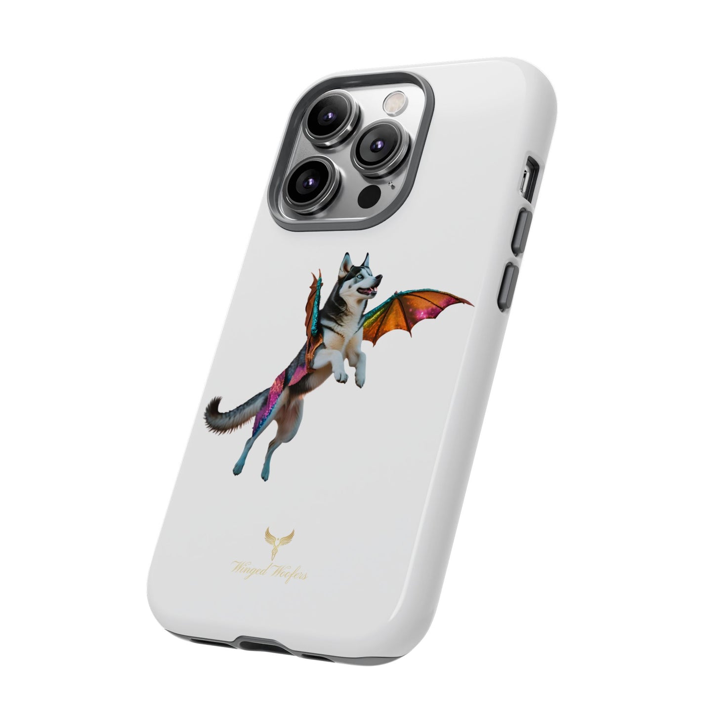 Magical Husky Pet Phone Case - Winged Dog Design | Tough Cases | Unique Animal Lover Gift