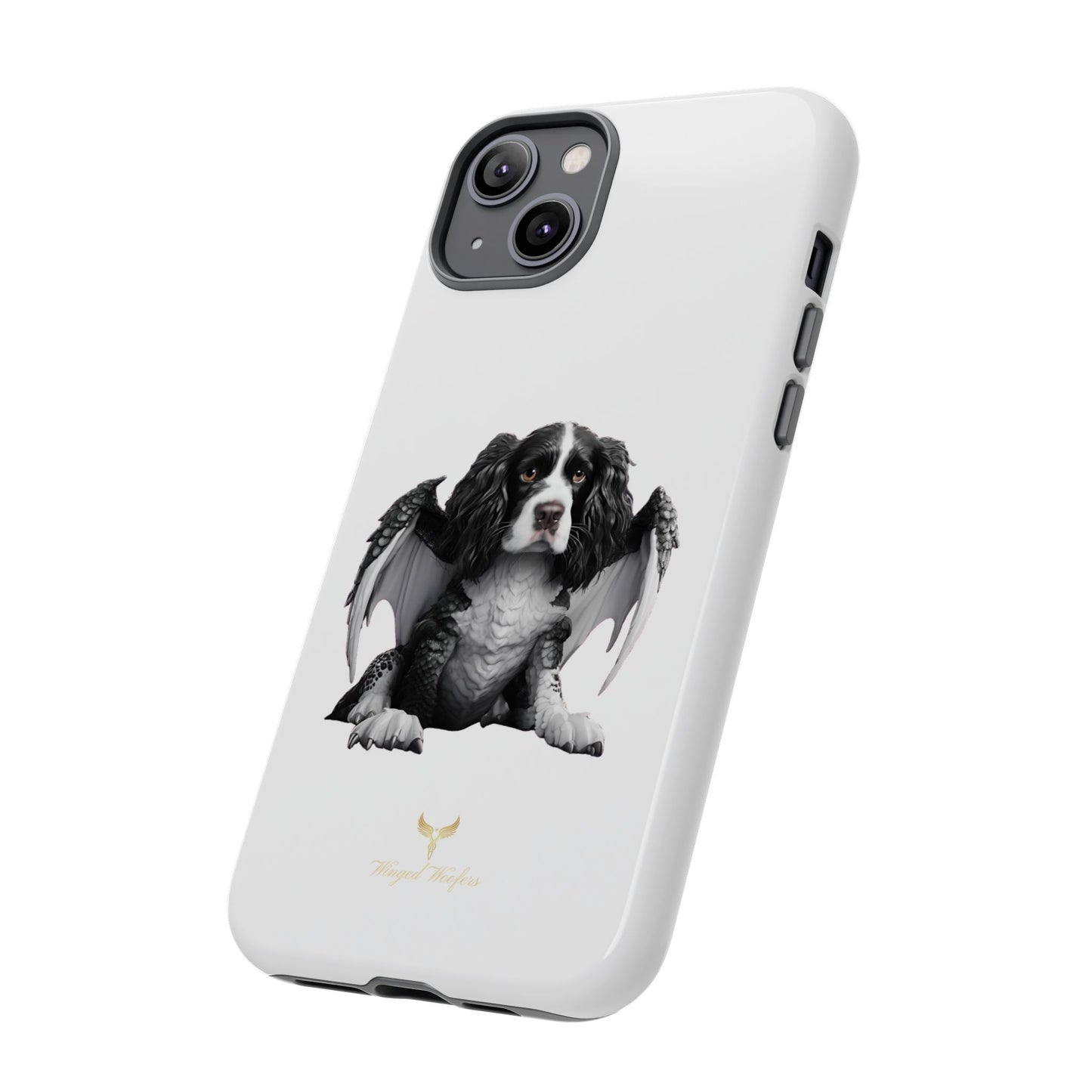 Springer Spaniel Puppy Dragon Winged Dog Phone Case - Tough Cases for Pet Lovers