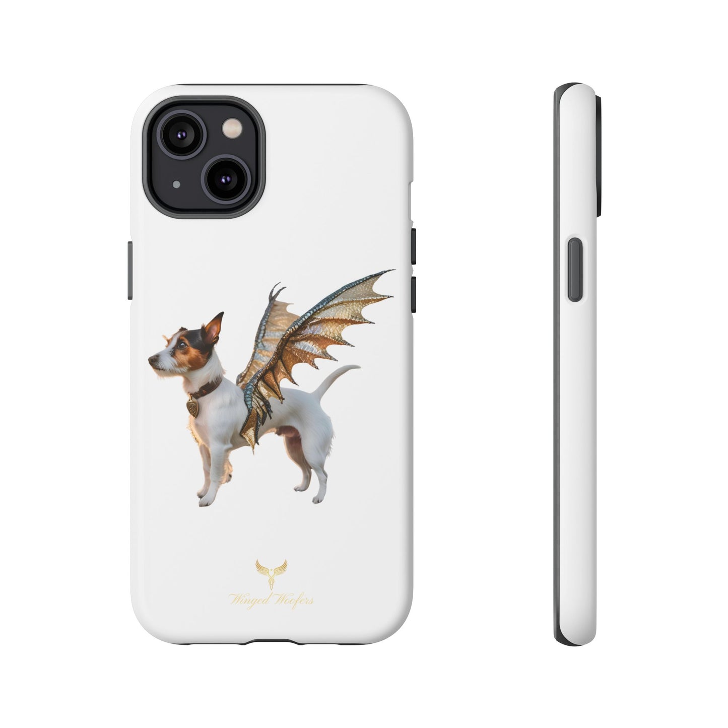 Fantasy Pet Phone Case - Tough Cases with Winged Jack Russell Dog Design