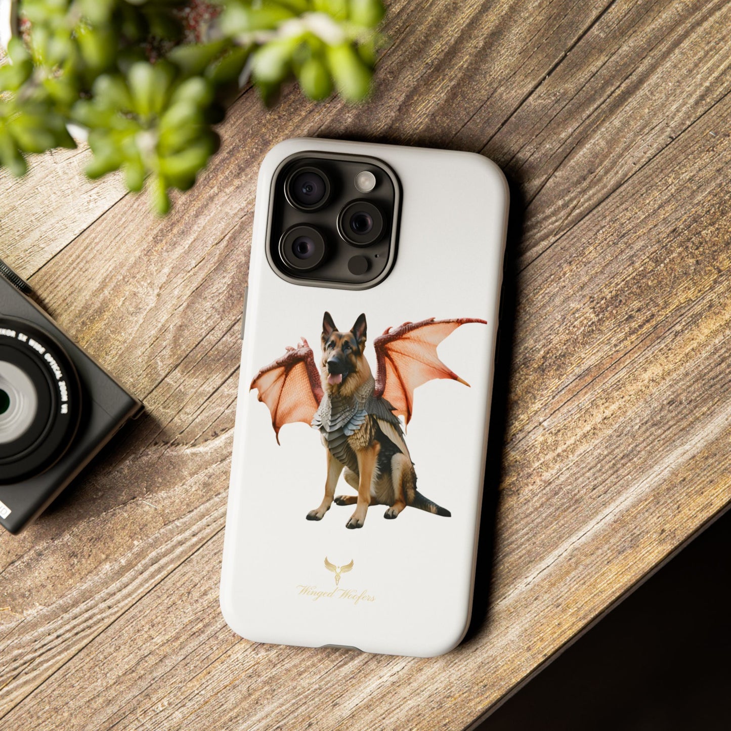 Mythical German Shepherd with Wings Dog iPhone Case | Tough Cases for Pet Lovers