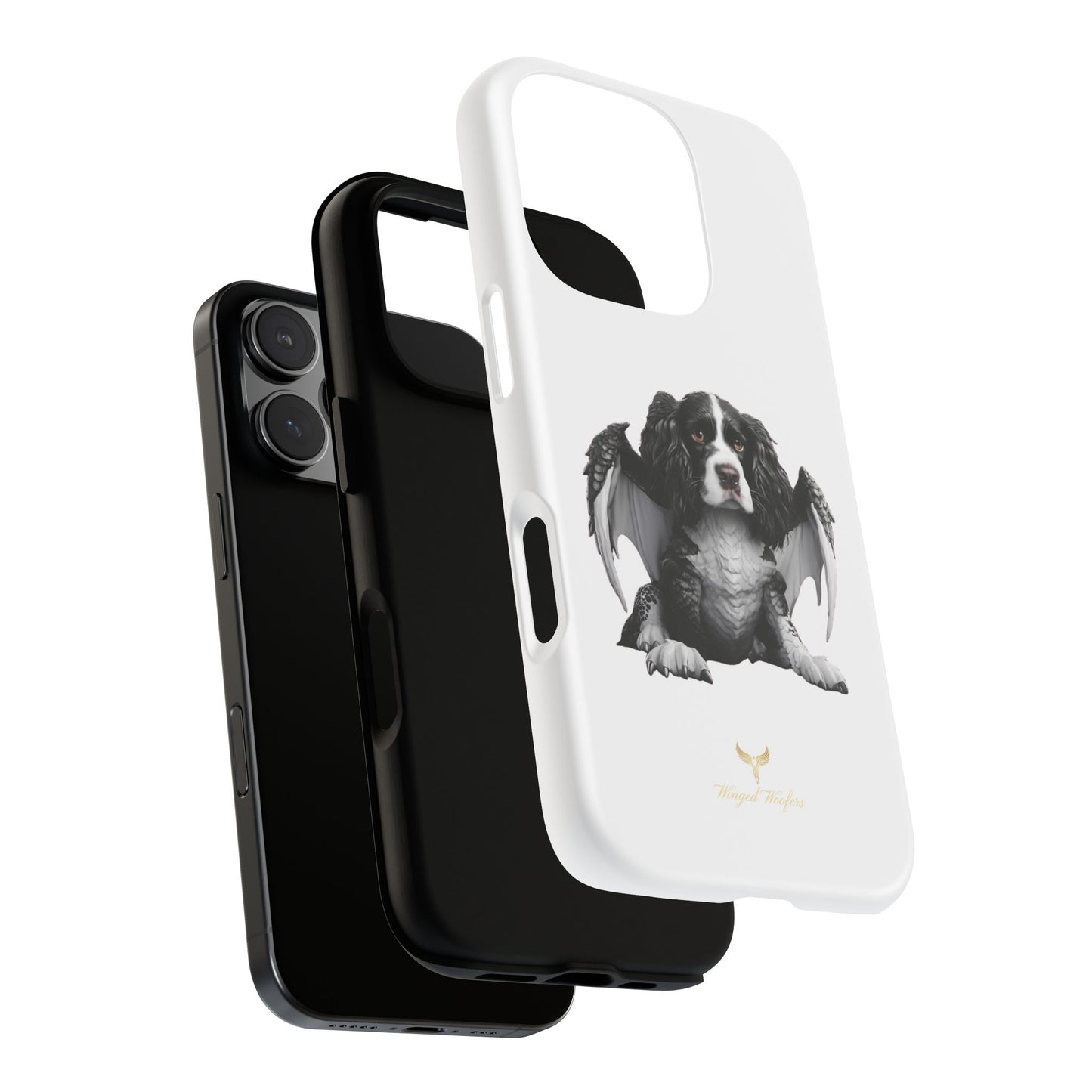 Springer Spaniel Puppy Dragon Winged Dog Phone Case - Tough Cases for Pet Lovers