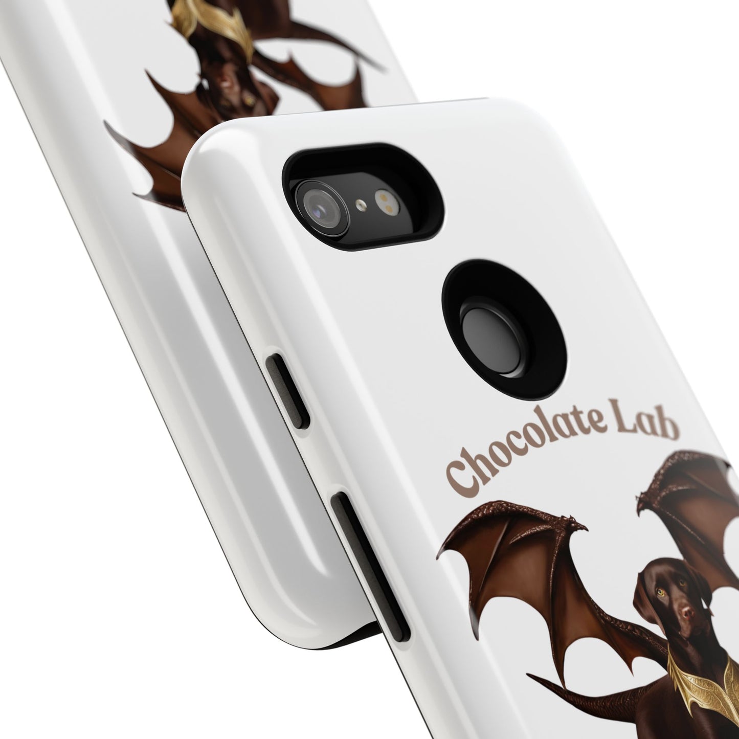 Chocolate Lab Dragon Phone Case - Tough & Stylish for Dog Lovers