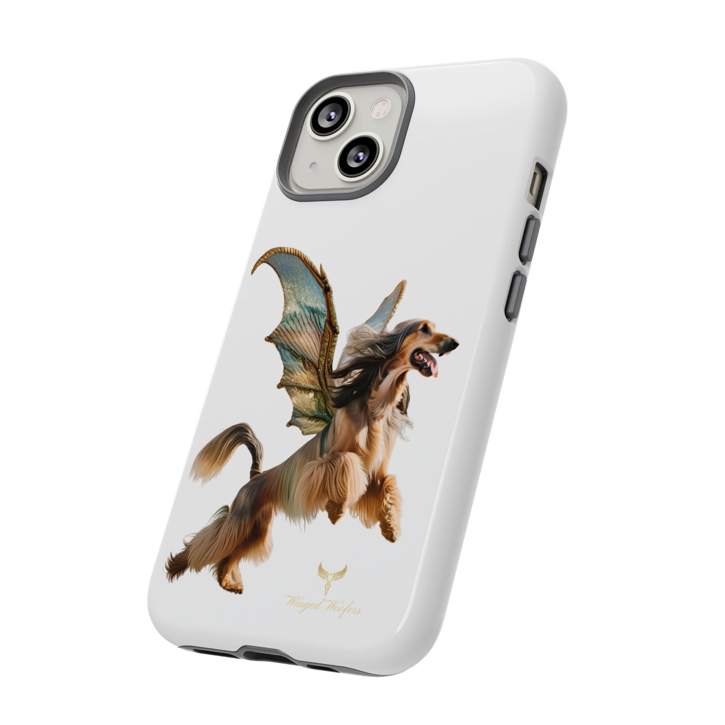 Magical Afghan Hound Dog Phone Case - Tough Cases with Winged Design