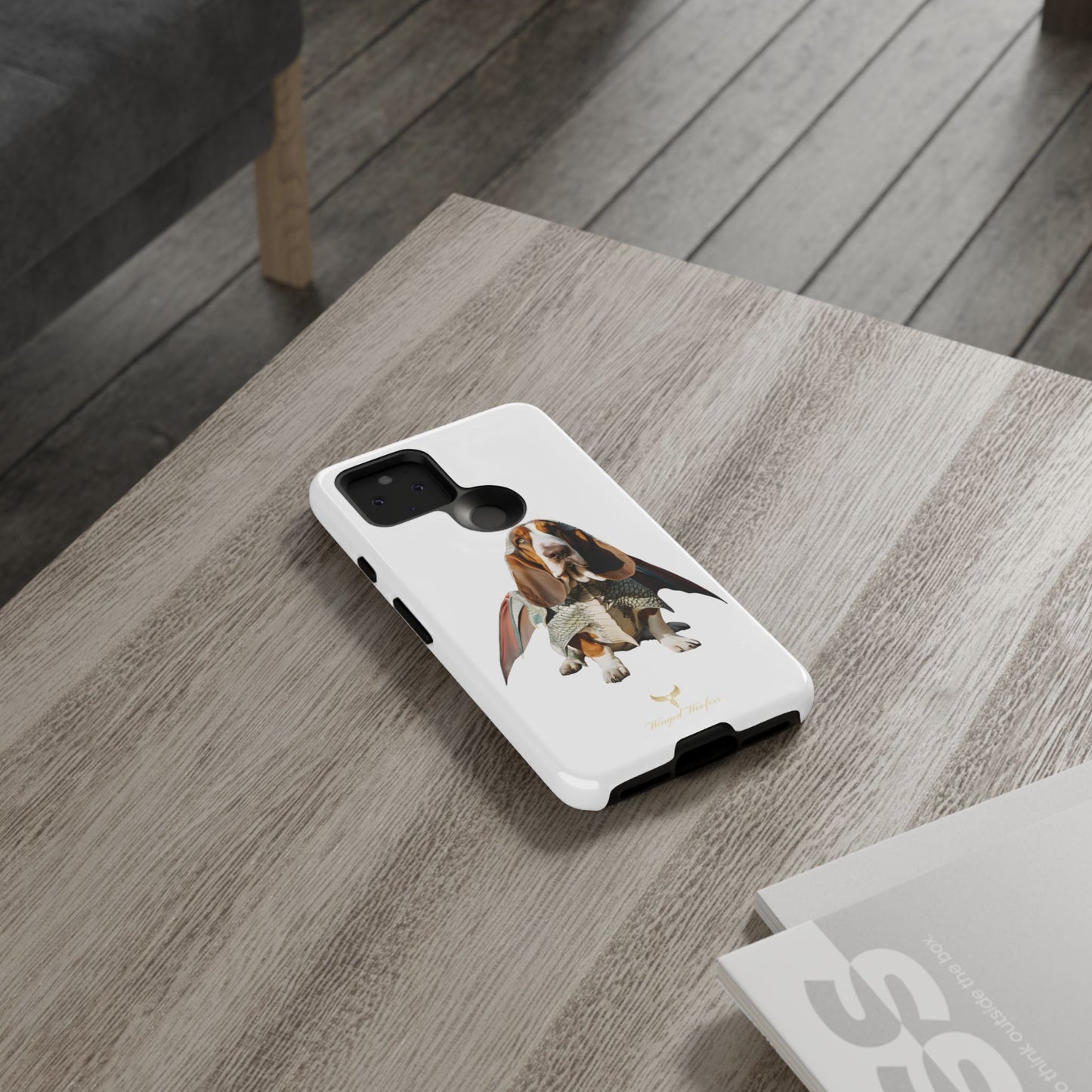 Whimsical Basset Hound Dog Phone Case - Tough Cases for Animal Lovers