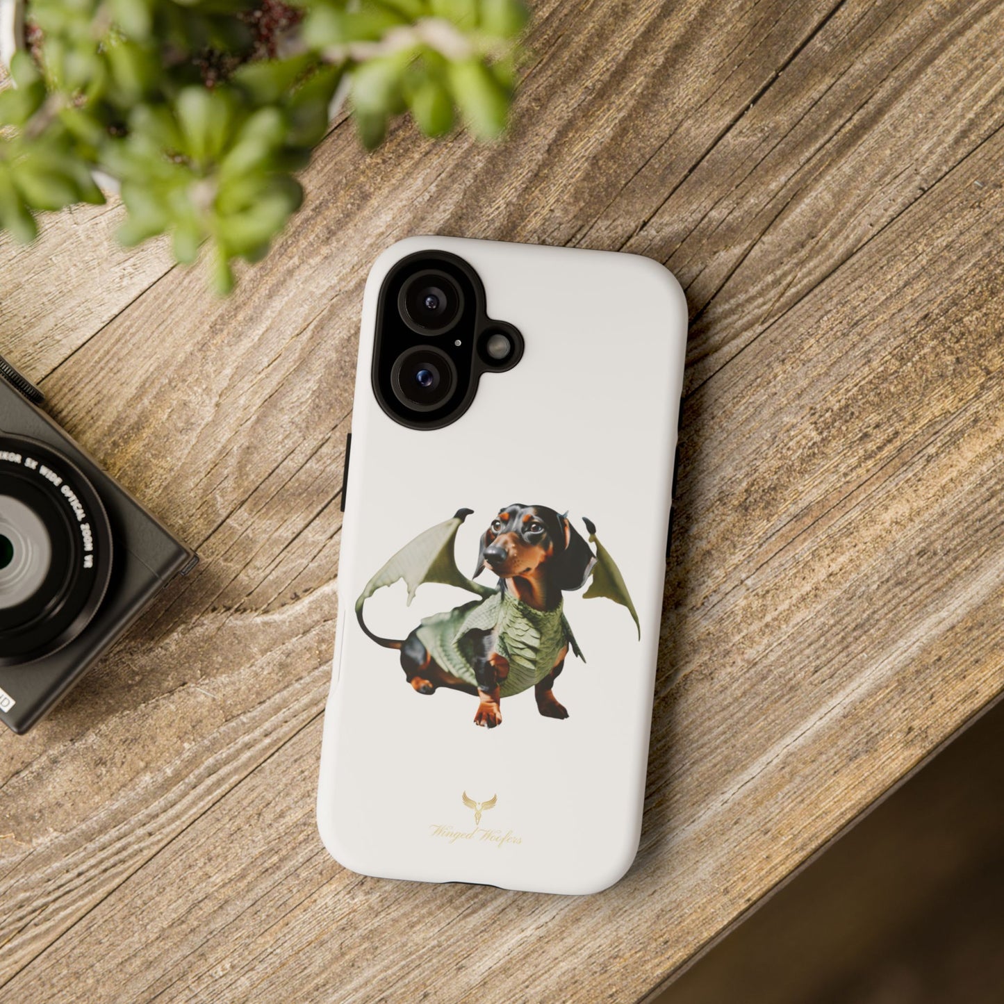 Whimsical Dragon Dog Phone Case - Tough Cases for Pet Lovers