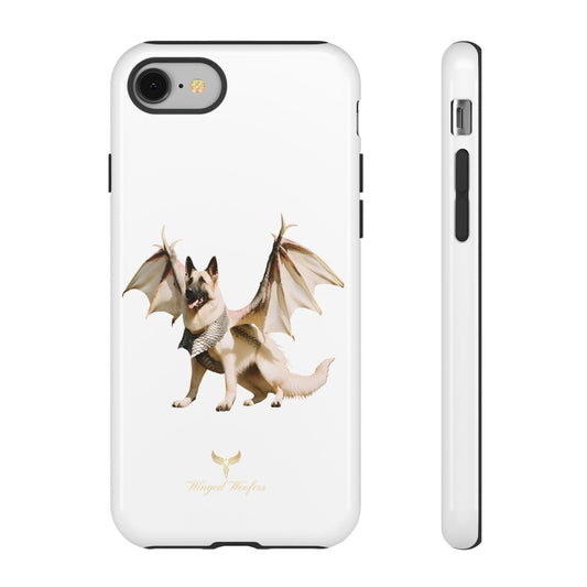 Magical White German Shepherd Dragon Dog Phone Case - Tough, Stylish Protection