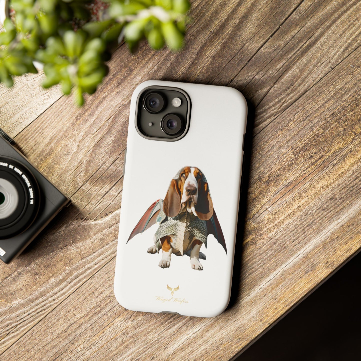 Whimsical Basset Hound Dog Phone Case - Tough Cases for Animal Lovers