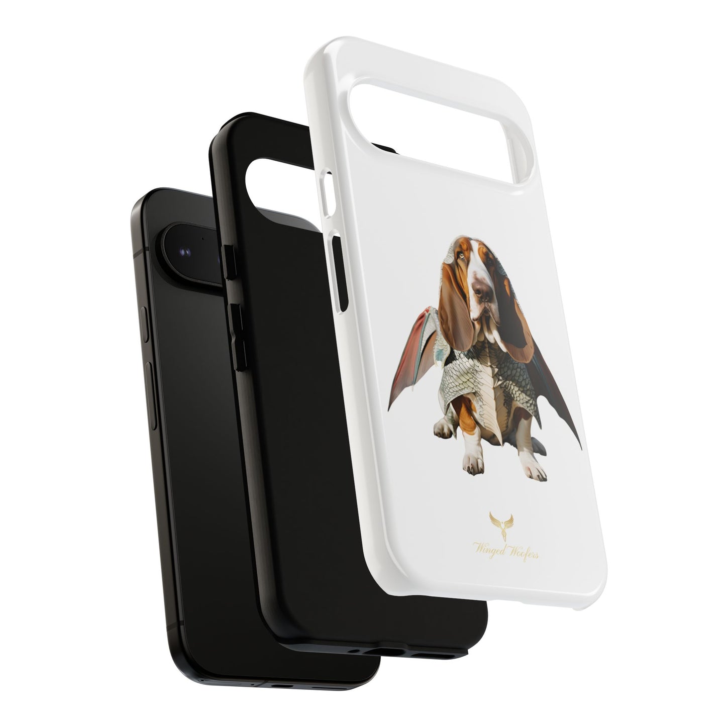 Whimsical Basset Hound Dog Phone Case - Tough Cases for Animal Lovers