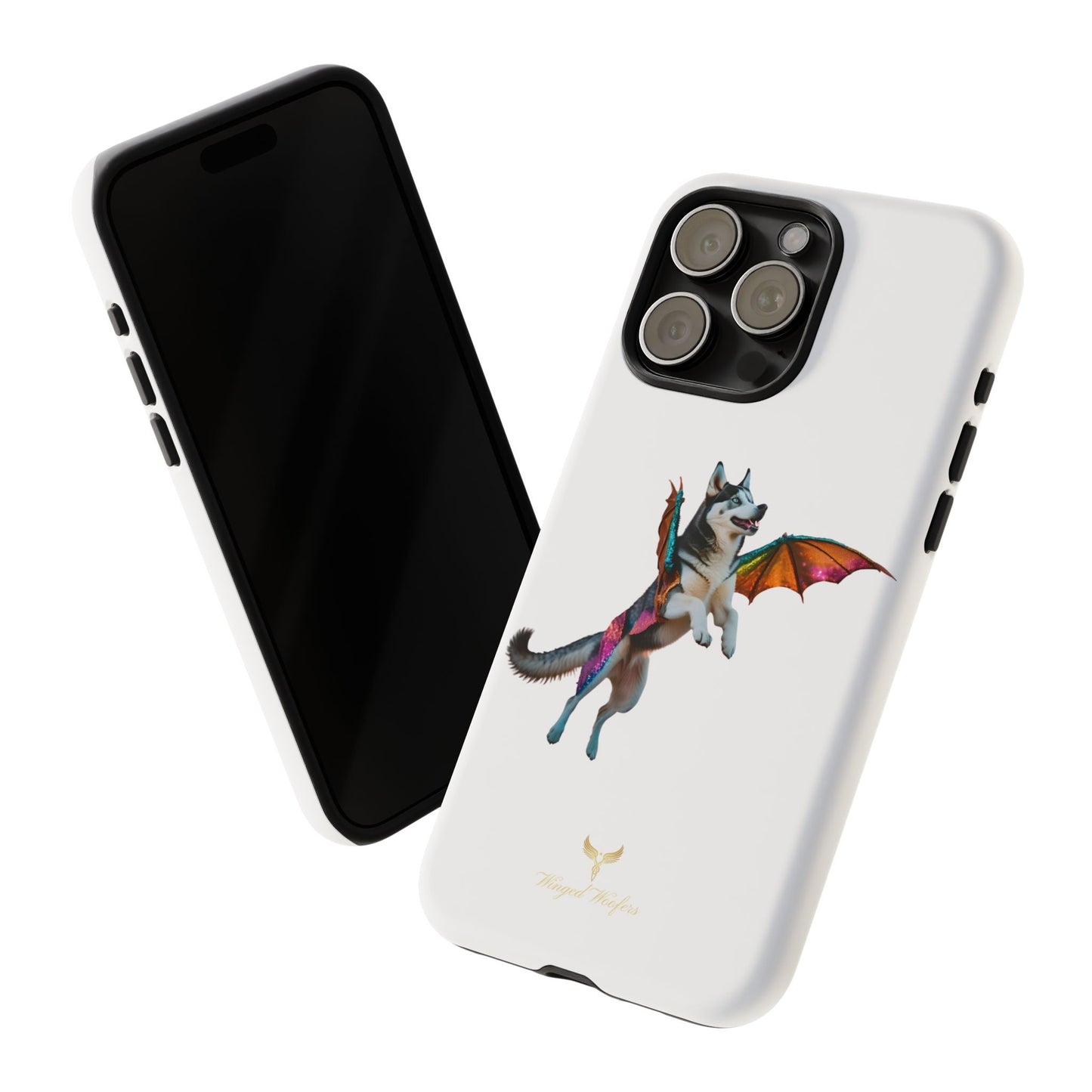 Magical Husky Pet Phone Case - Winged Dog Design | Tough Cases | Unique Animal Lover Gift