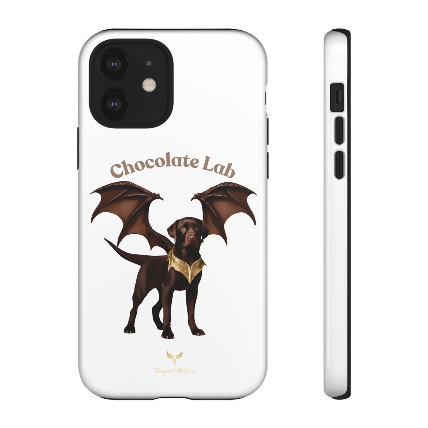 Chocolate Lab Dragon Phone Case - Tough & Stylish for Dog Lovers