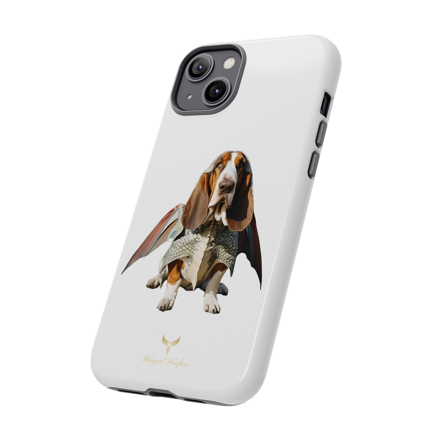 Whimsical Basset Hound Dog Phone Case - Tough Cases for Animal Lovers