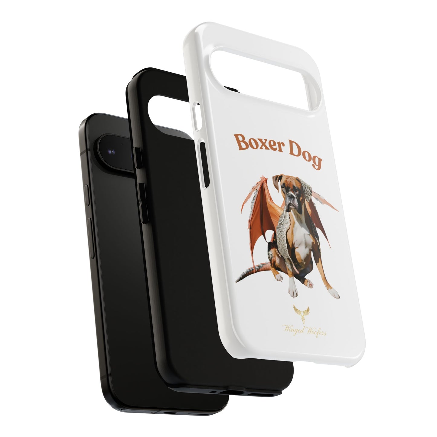 Boxer Dog Dragon Art Phone Case - Tough Cases