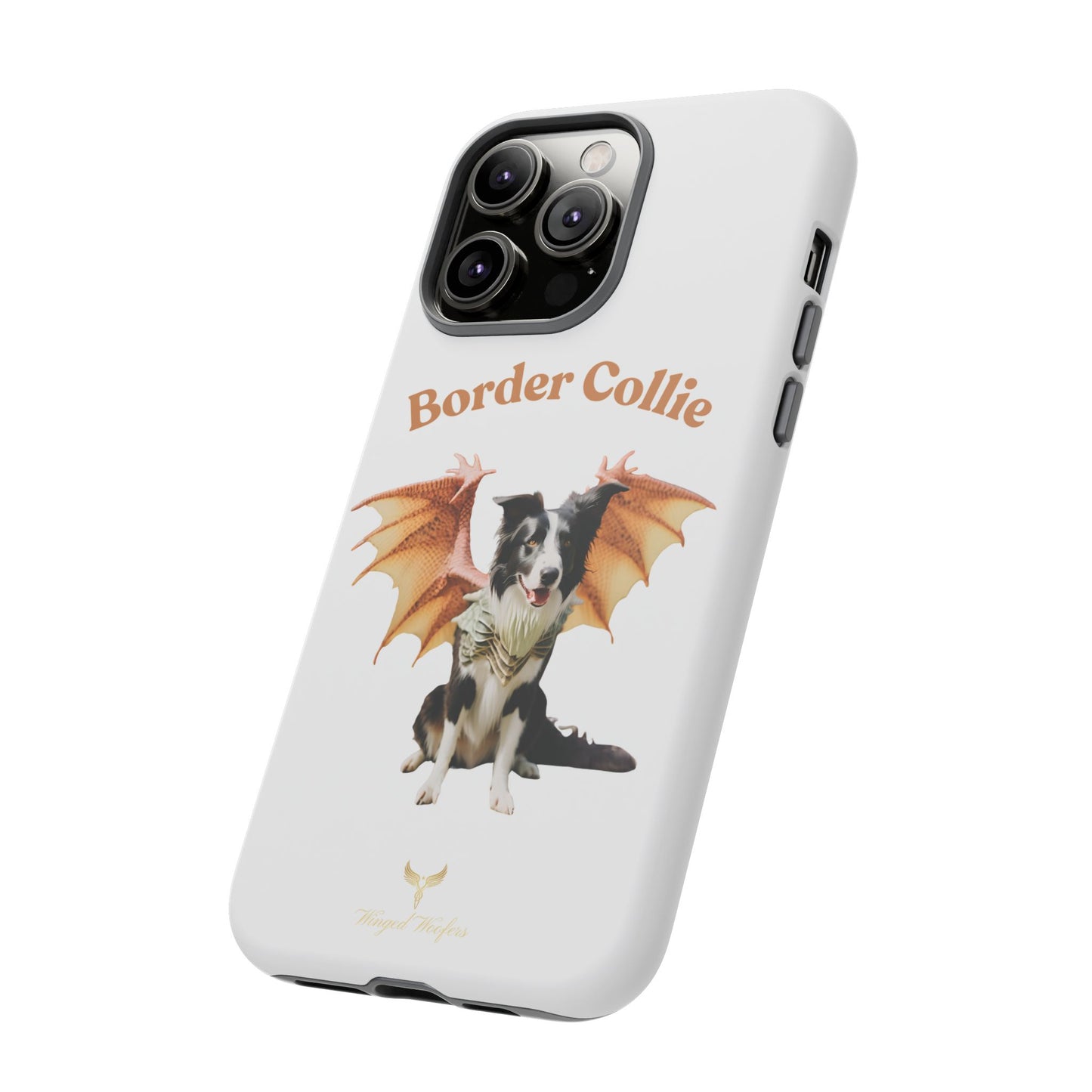 Border Collie Dragon Phone Case - Tough Cases for Dog Lovers