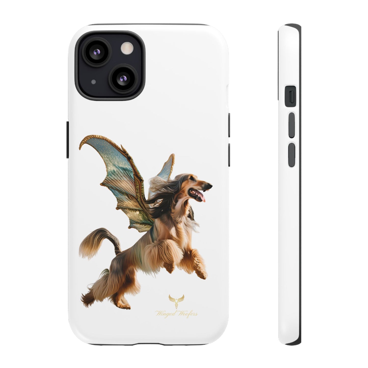 Magical Afghan Hound Dog Phone Case - Tough Cases with Winged Design