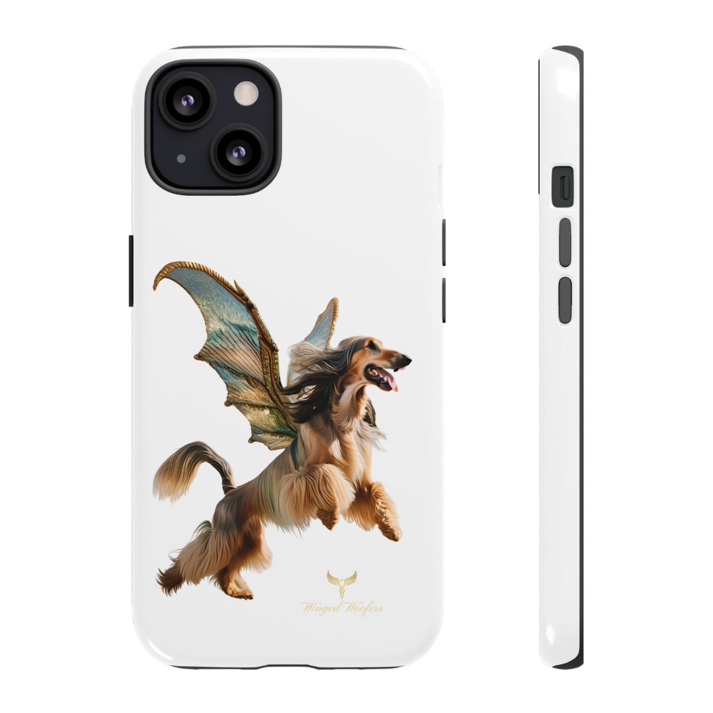 Magical Afghan Hound Dog Phone Case - Tough Cases with Winged Design