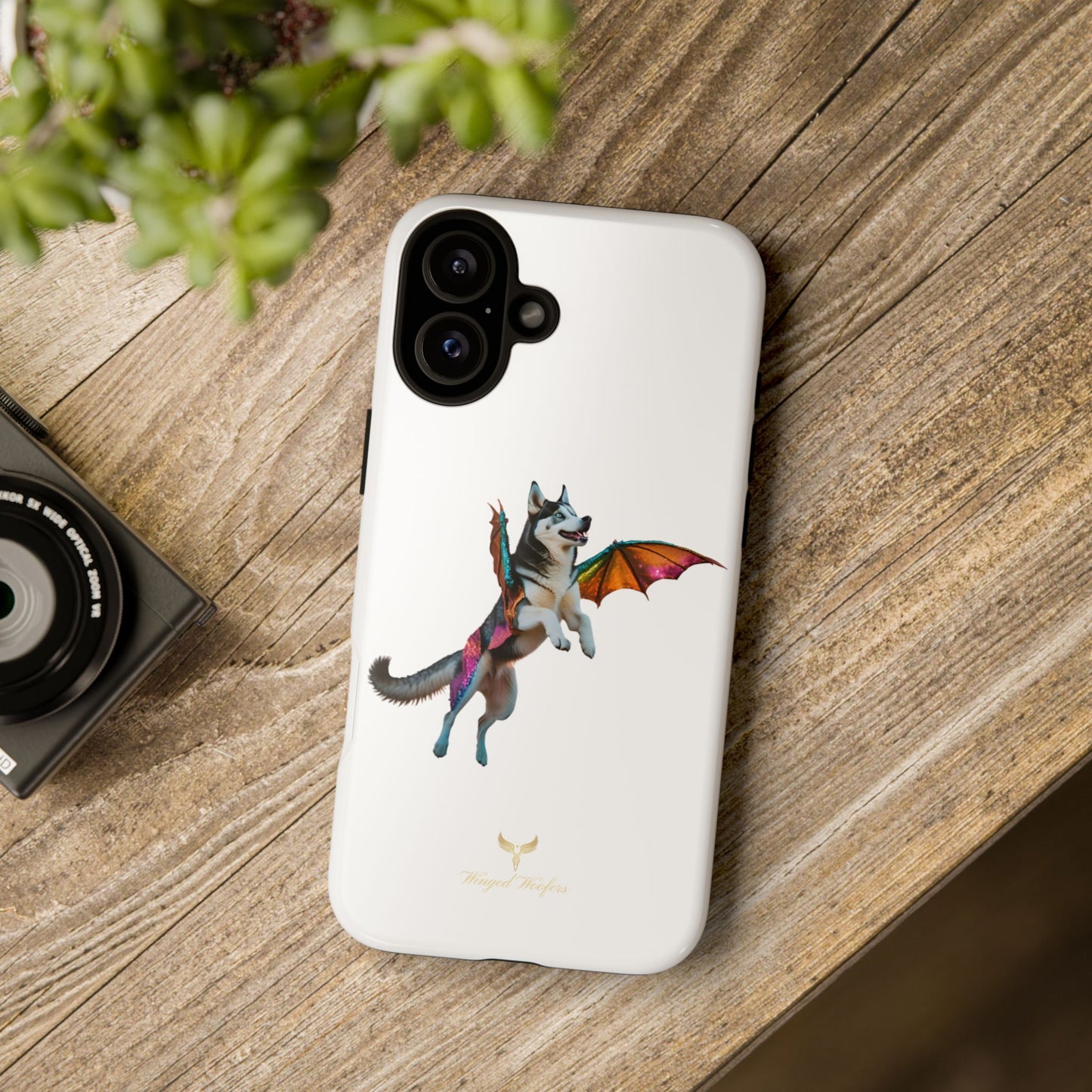 Magical Husky Pet Phone Case - Winged Dog Design | Tough Cases | Unique Animal Lover Gift