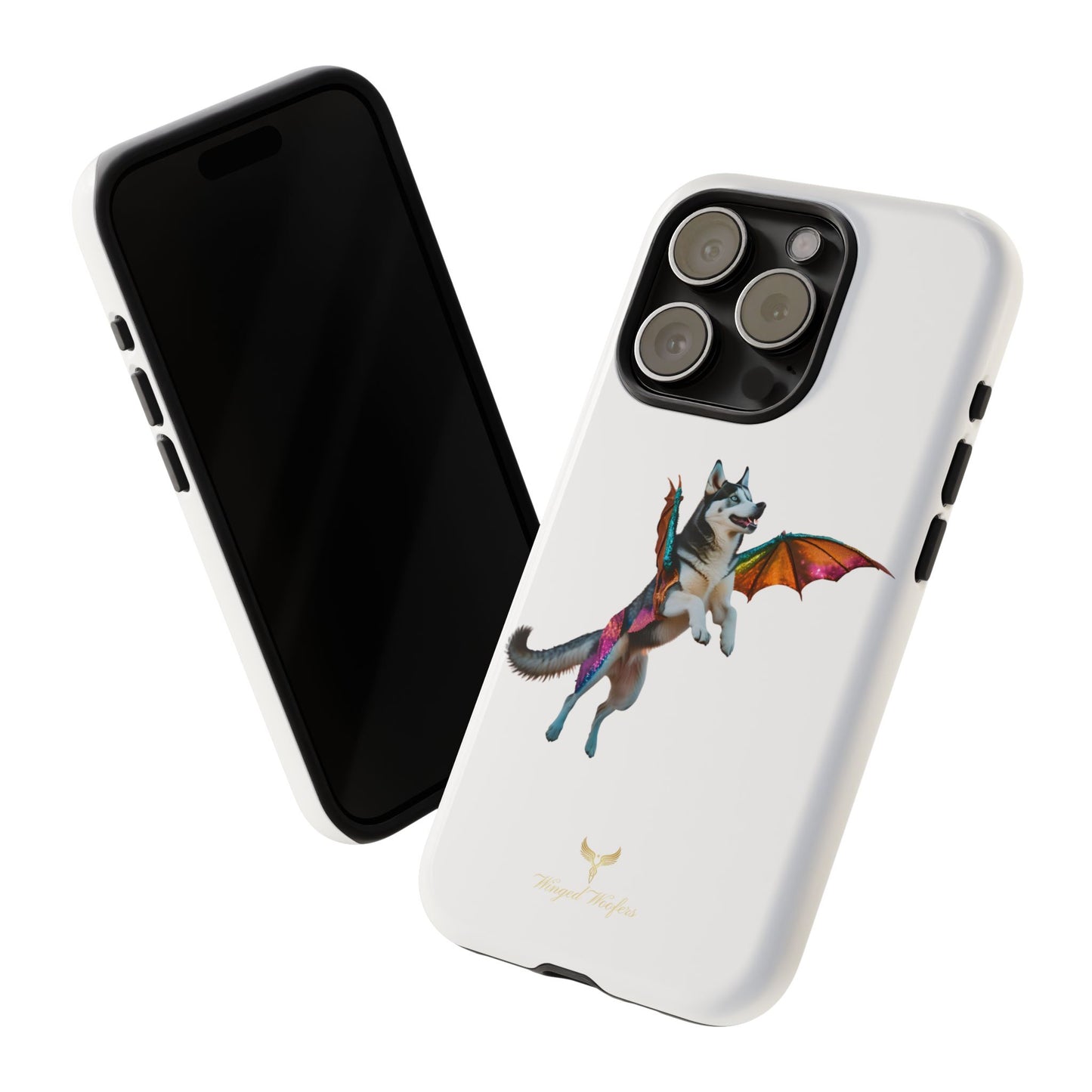 Magical Husky Pet Phone Case - Winged Dog Design | Tough Cases | Unique Animal Lover Gift