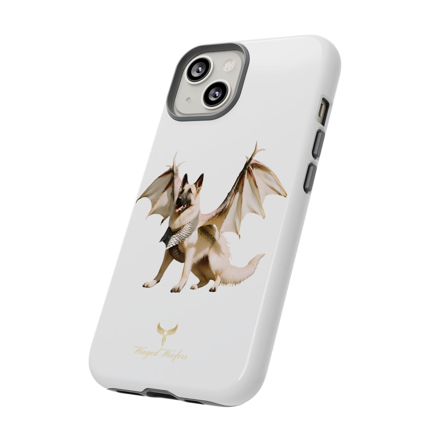 Magical White German Shepherd Dragon Dog Phone Case - Tough, Stylish Protection