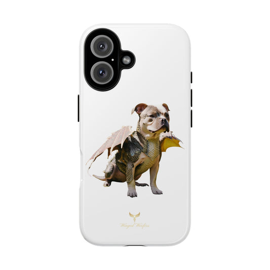 Staffordshire Bulldog Dragon Tough Phone Case - Unique Animal Design for Pet Lovers