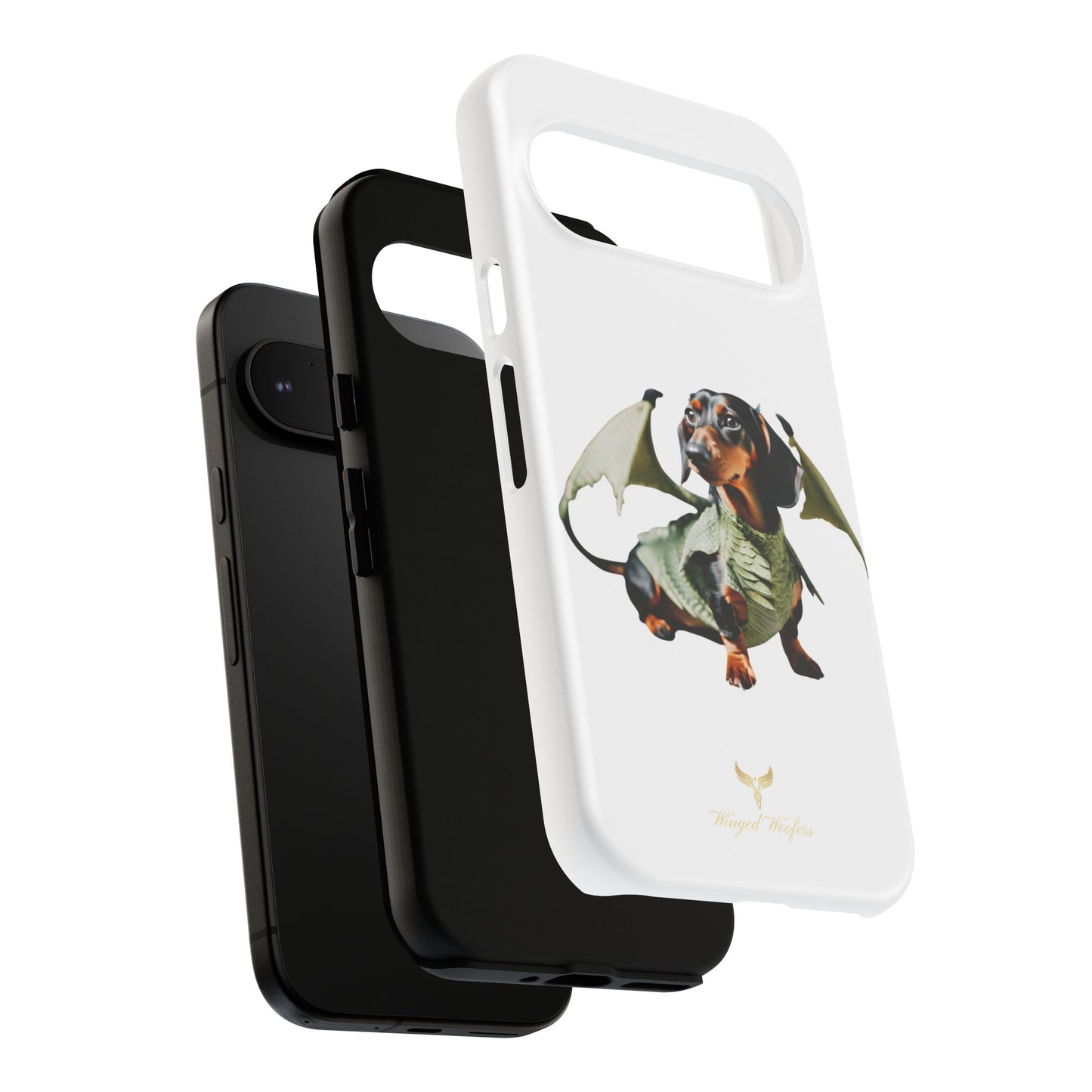 Whimsical Dragon Dog Phone Case - Tough Cases for Pet Lovers