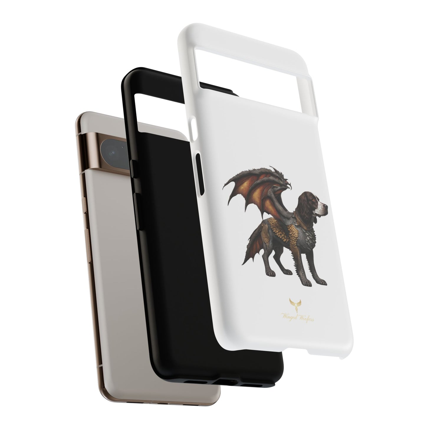 Fantasy Springer Spaniel as a Dragon Phone Case - Tough Cases for Pet Lovers