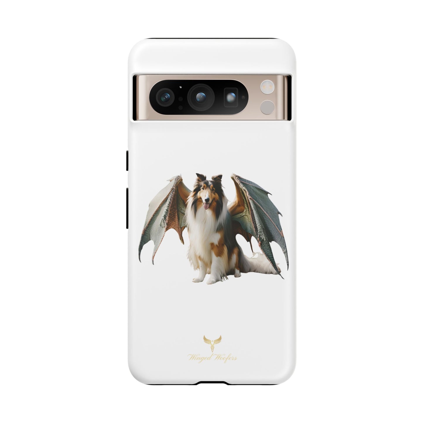 Majestic Dragon Wing Rough Collie Dog Phone Case - Tough Cases for Pet Lovers