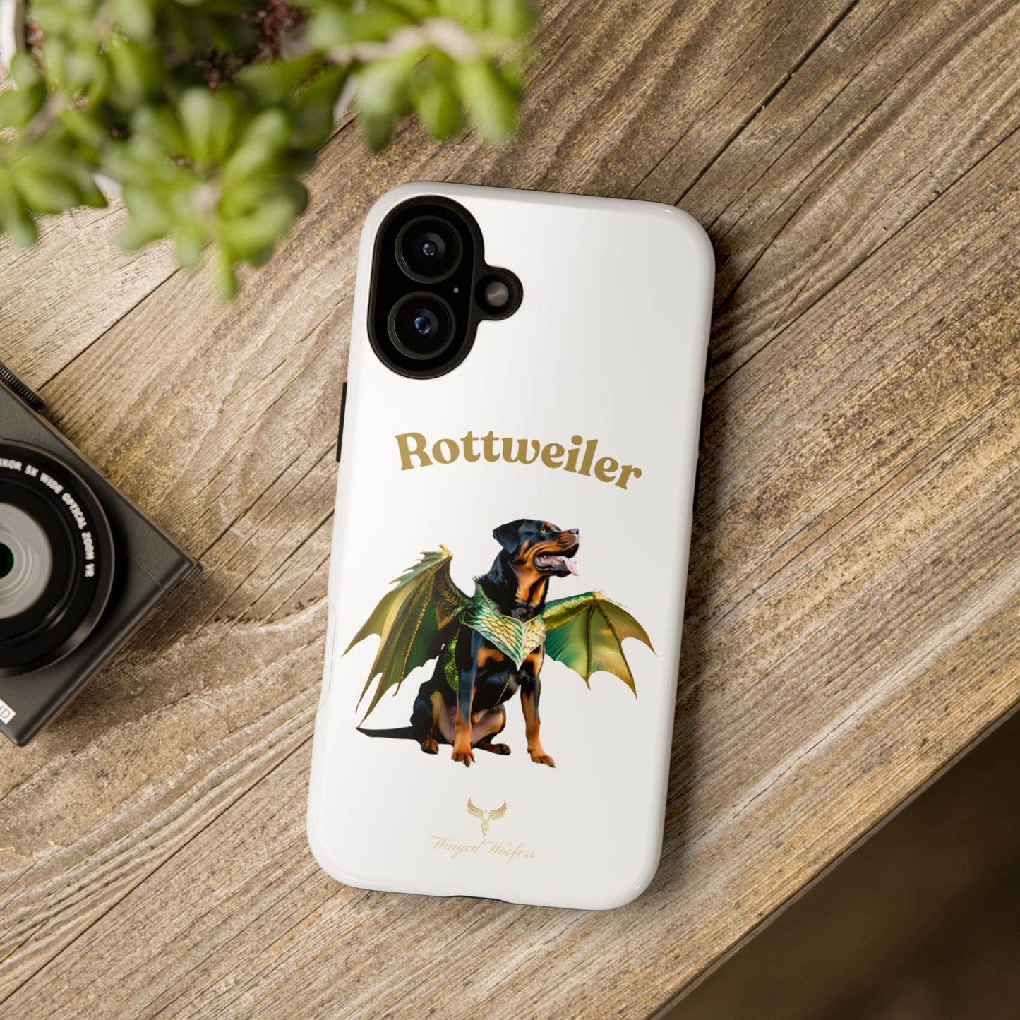 Rottweiler Dragon Wings Phone Case - Tough Cases for Dog Lovers