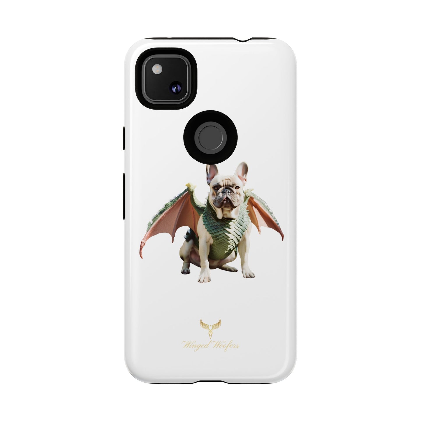 Fantasy French Bulldog Pet Phone Case with Dog in Wings Design