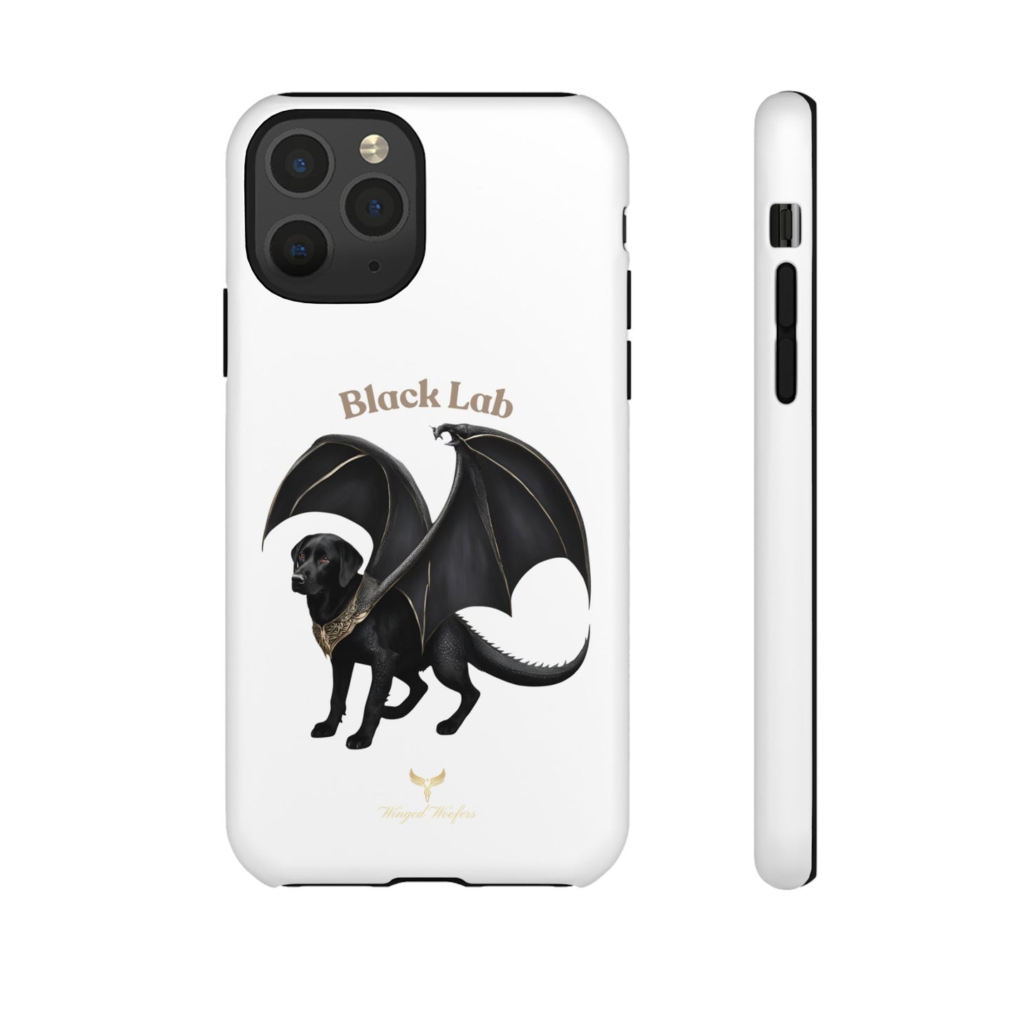 Black Labrador Dragon Case - Tough Phone Case for Pet Lovers