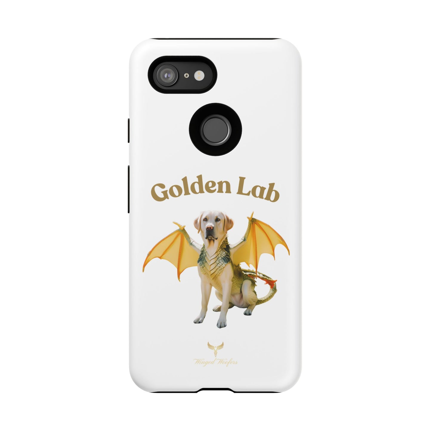 Golden Lab Dragon Phone Case - Tough Protection with a Fun Twist