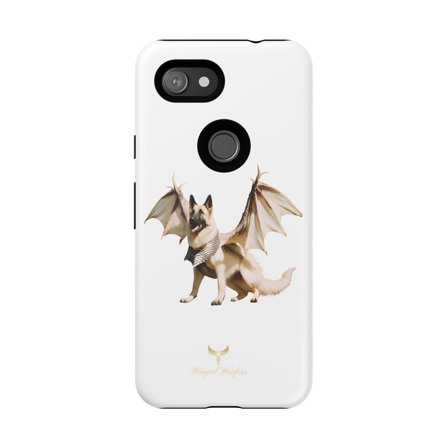 Magical White German Shepherd Dragon Dog Phone Case - Tough, Stylish Protection