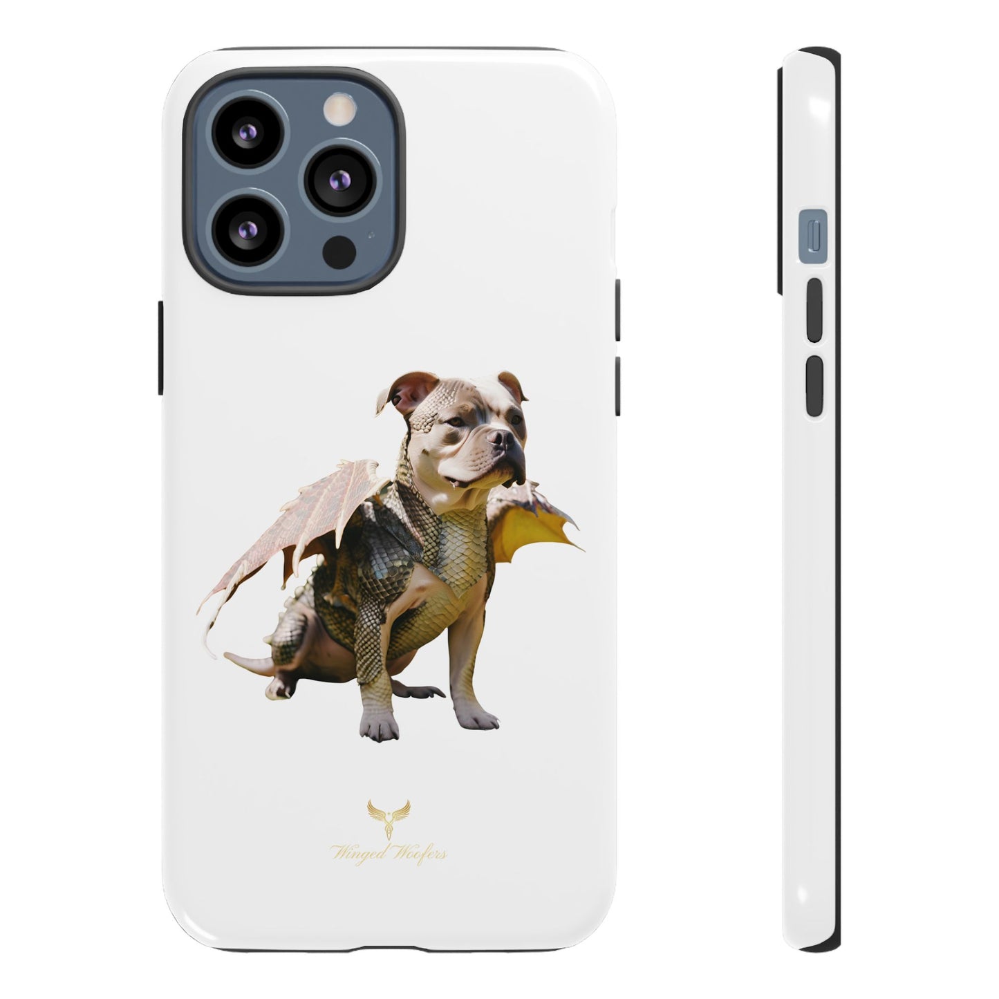 Staffordshire Bulldog Dragon Tough Phone Case - Unique Animal Design for Pet Lovers