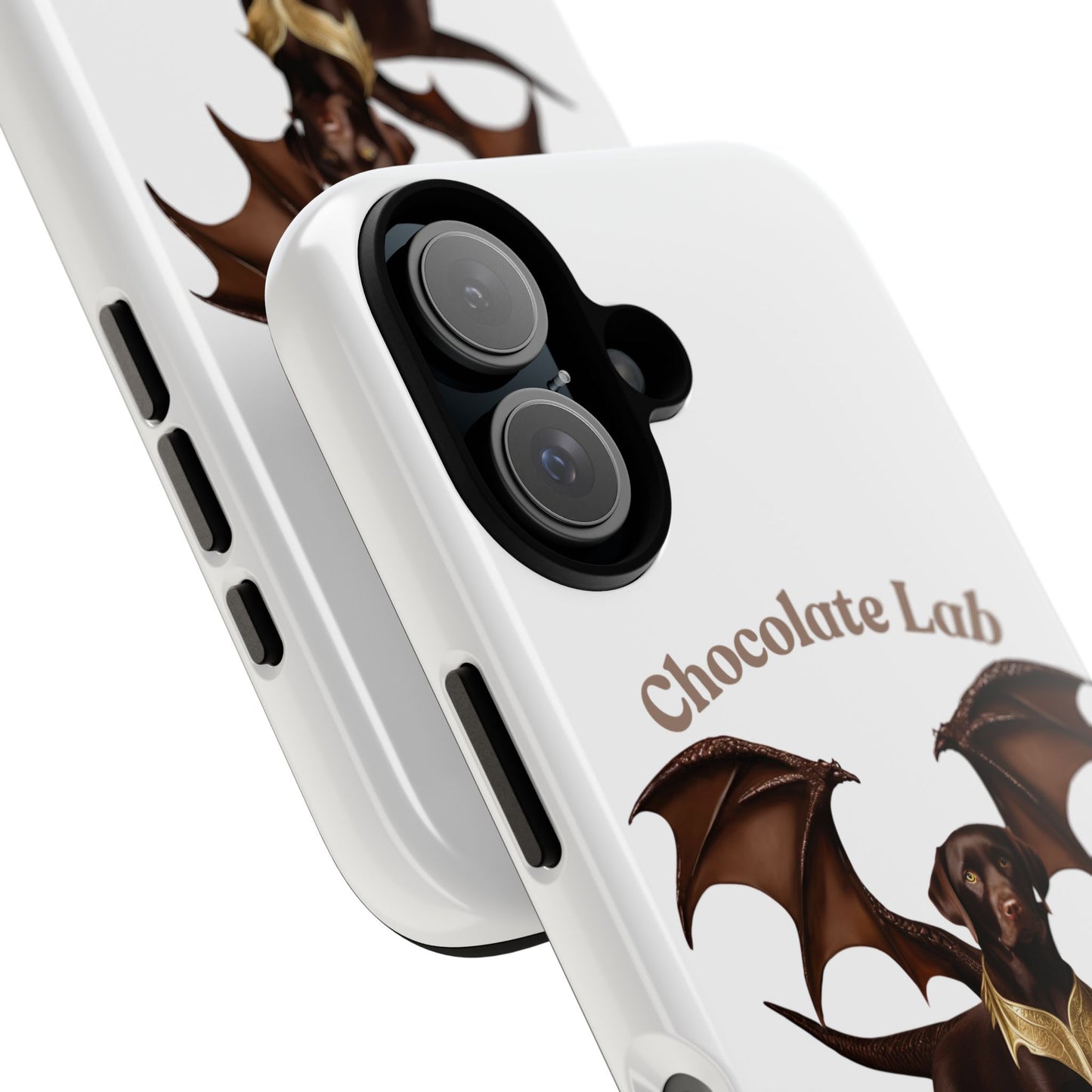 Chocolate Lab Dragon Phone Case - Tough & Stylish for Dog Lovers