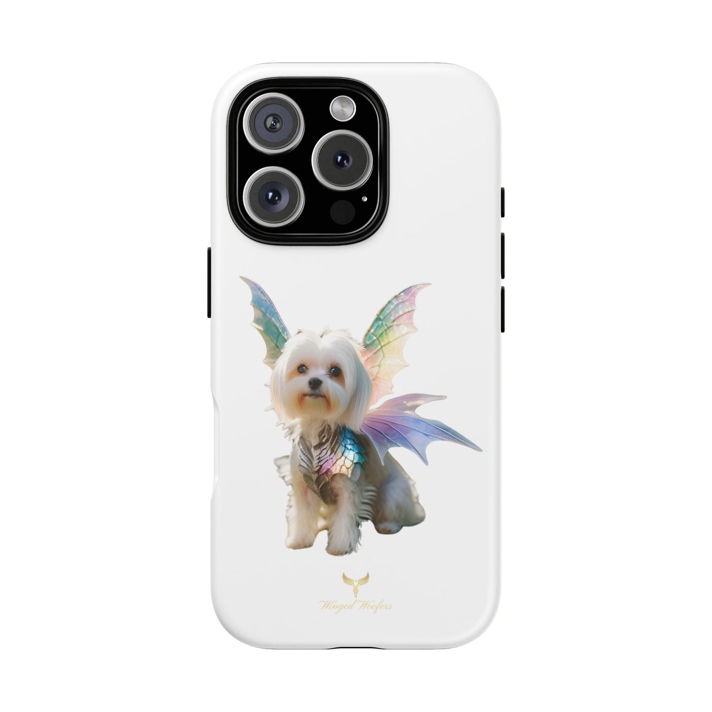 Maltese Dog with Wings Tough Phone Cases