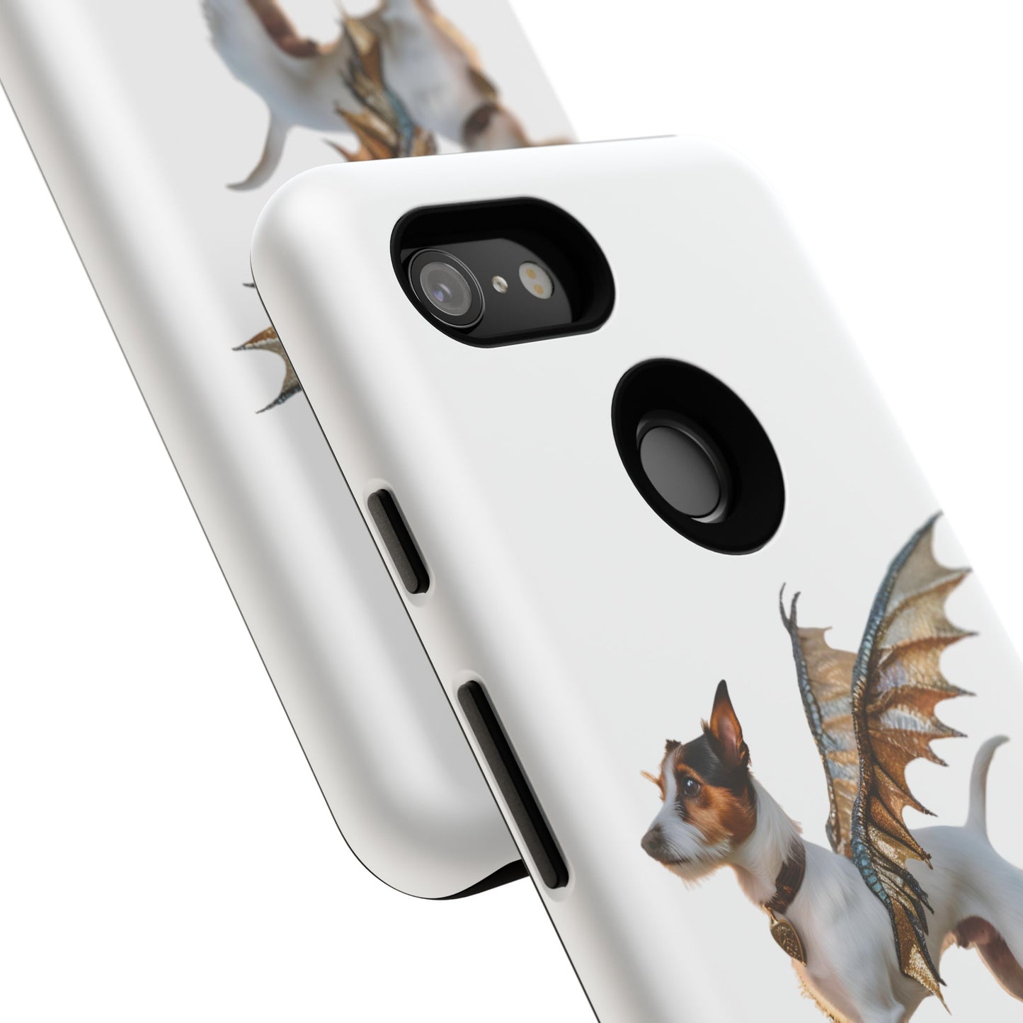 Fantasy Pet Phone Case - Tough Cases with Winged Jack Russell Dog Design