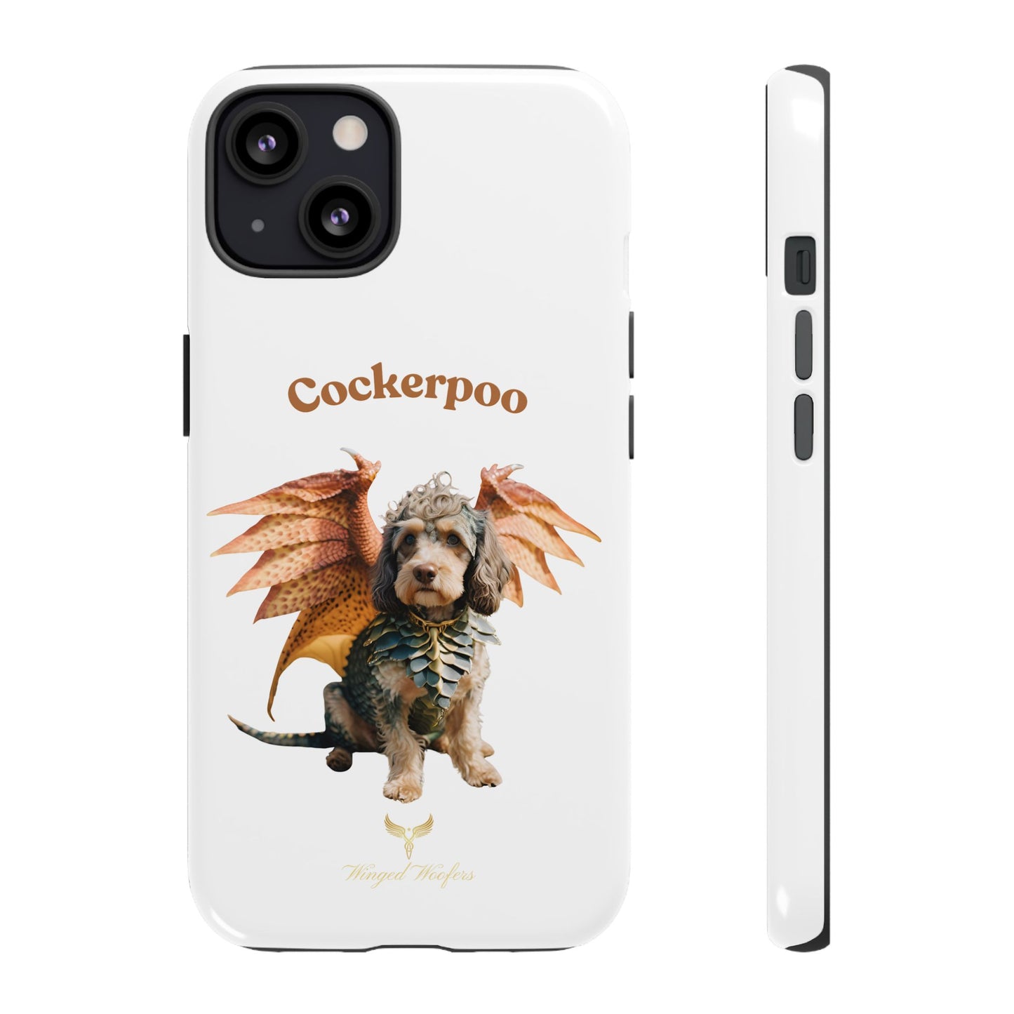 Cockerpoo Dragon Phone Case – Tough & Whimsical Pet Lover Gift