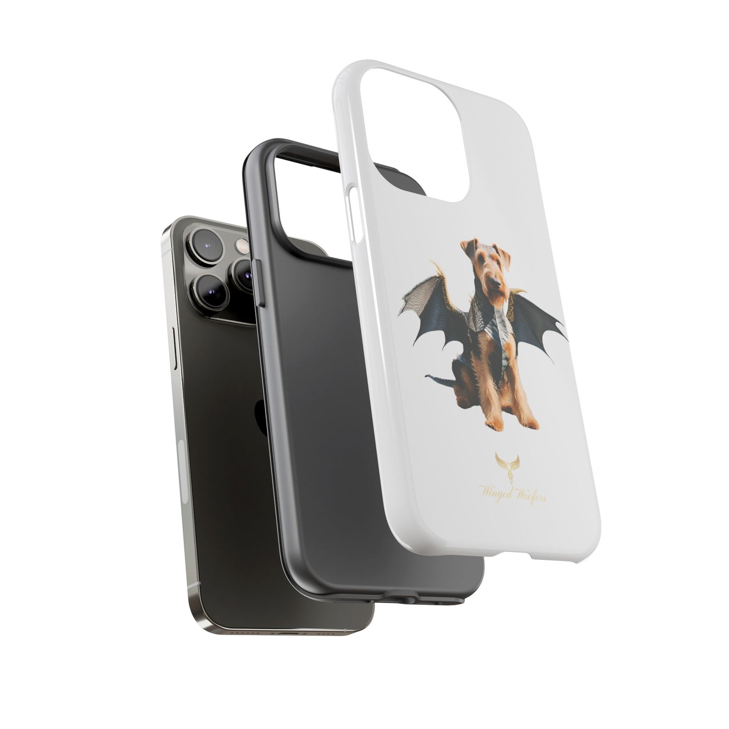 Cool Dragon Airedale Terrier Dog Phone Case - Tough Cases for Pet Lovers