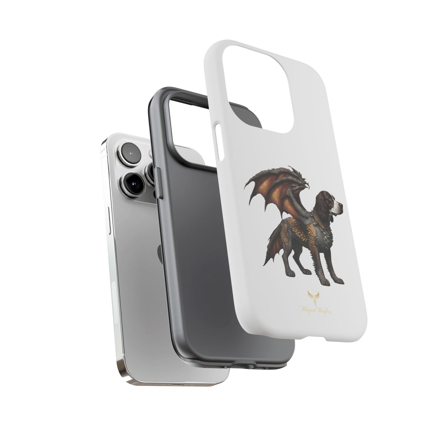 Fantasy Springer Spaniel as a Dragon Phone Case - Tough Cases for Pet Lovers