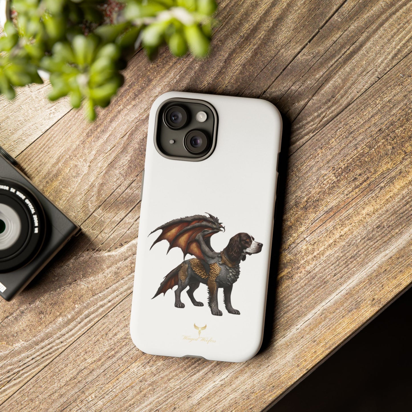 Fantasy Springer Spaniel as a Dragon Phone Case - Tough Cases for Pet Lovers