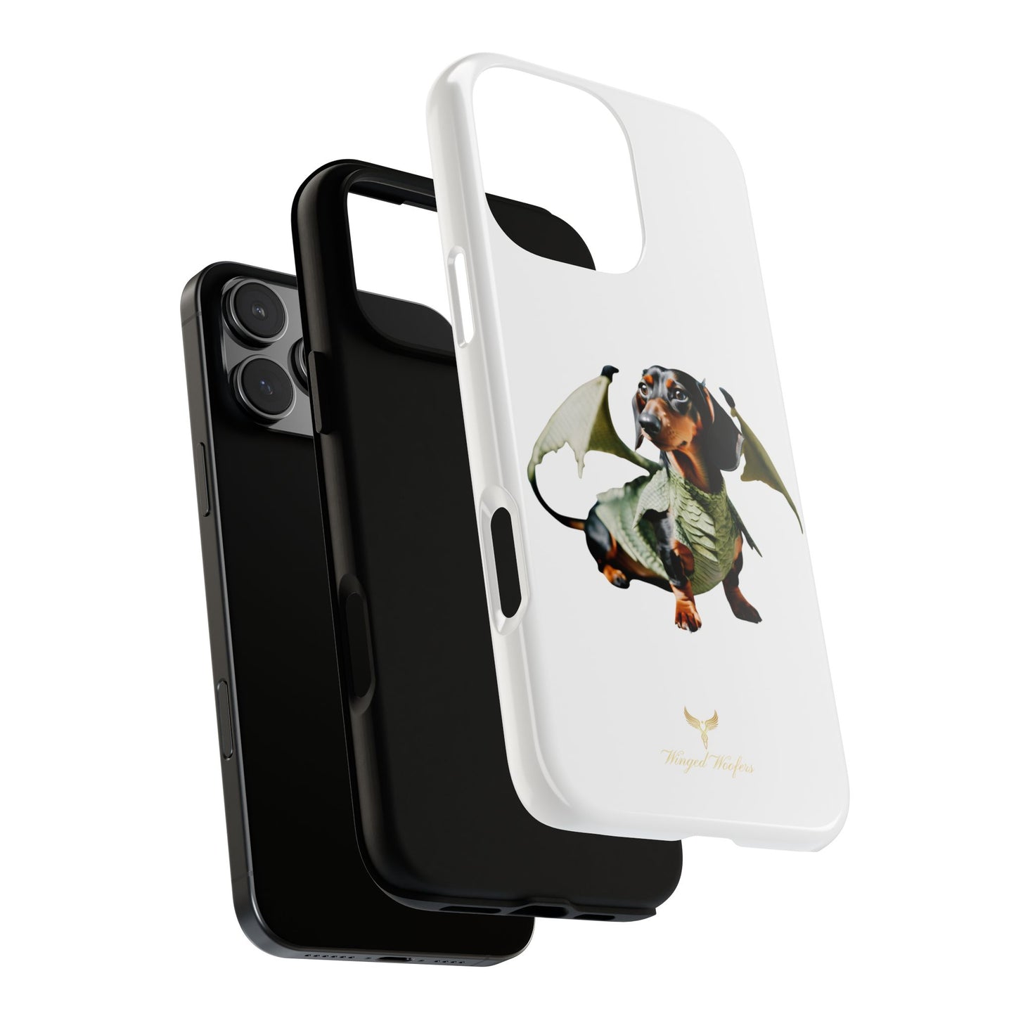 Whimsical Dragon Dog Phone Case - Tough Cases for Pet Lovers