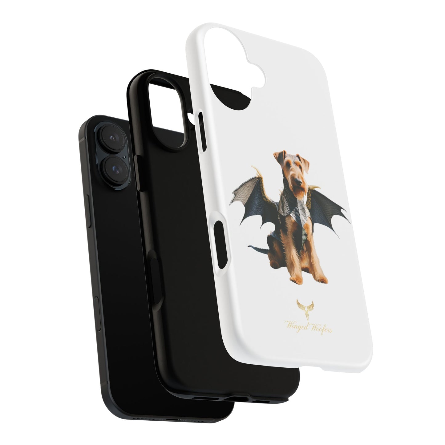 Cool Dragon Airedale Terrier Dog Phone Case - Tough Cases for Pet Lovers