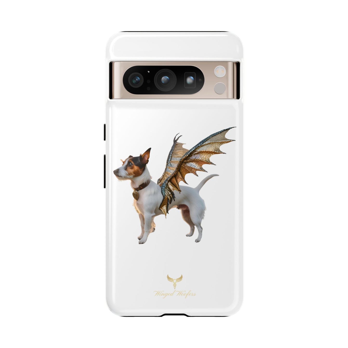 Fantasy Pet Phone Case - Tough Cases with Winged Jack Russell Dog Design