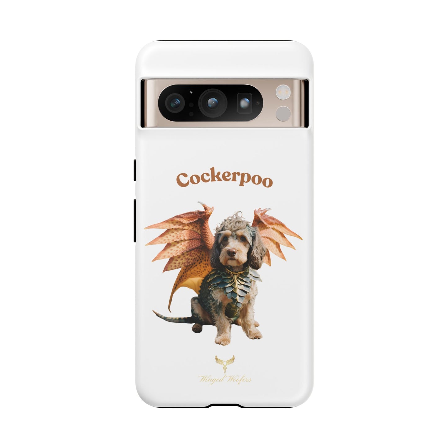 Cockerpoo Dragon Phone Case – Tough & Whimsical Pet Lover Gift