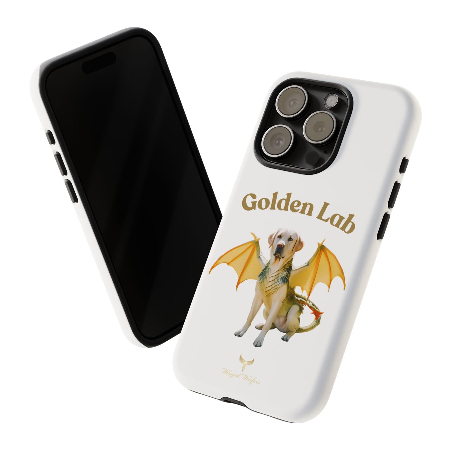 Golden Lab Dragon Phone Case - Tough Protection with a Fun Twist