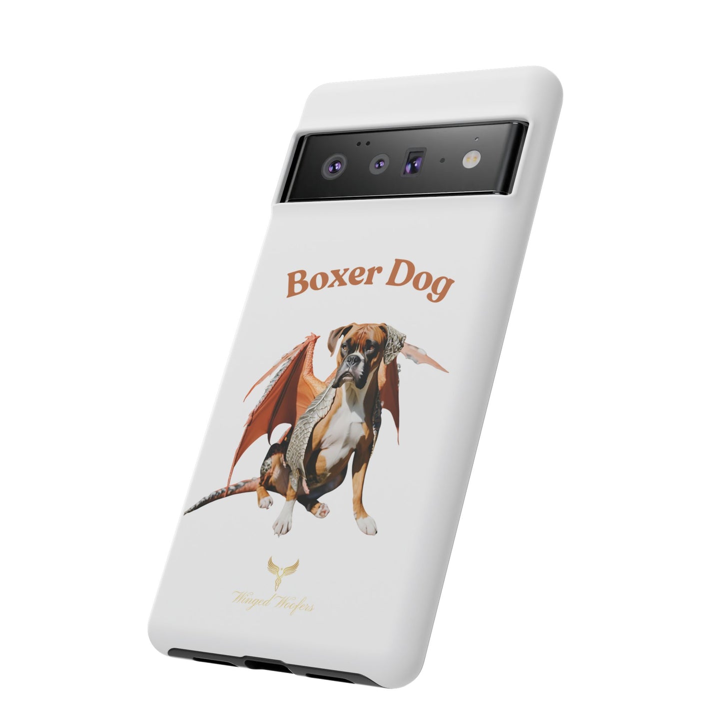 Boxer Dog Dragon Art Phone Case - Tough Cases